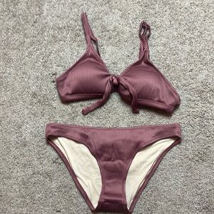 Cupshe sexy bikini.  Brown, ribbed.  Padded top. Tags attached